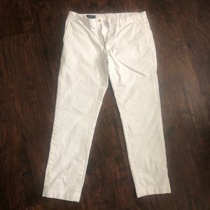 Polo Ralph Lauren White Pants Slim Fit 35 X 32